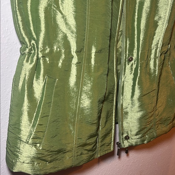 Coldwater Creek Shiny Green Vest - Picture 4 of 5